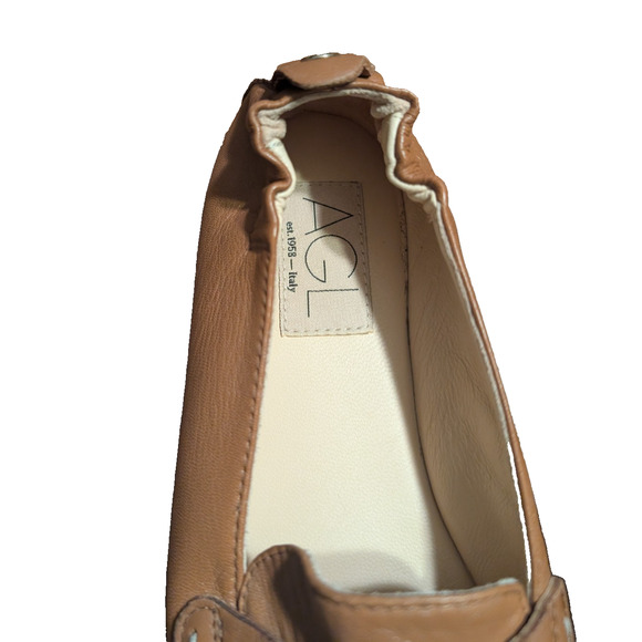 AGL Mara leather loafers. Slip on Size 36.5 Made in Italy - Picture 6 of 6